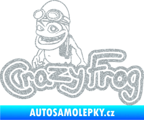 Samolepka Crazy frog 002 žabák Ultra Metalic stříbrná metalíza