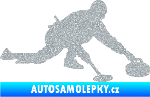 Samolepka Curling 003 pravá Ultra Metalic stříbrná metalíza