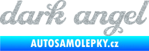 Samolepka Dark angel nápis Ultra Metalic stříbrná metalíza