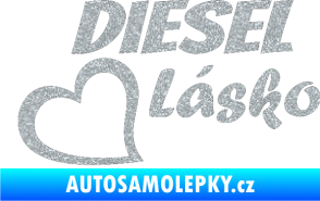Samolepka Diesel Lásko Ultra Metalic stříbrná metalíza