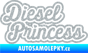 Samolepka Diesel princess nápis Ultra Metalic stříbrná metalíza