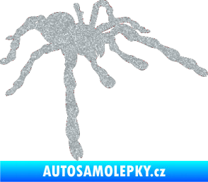 Samolepka Pavouk 013 - pravá Ultra Metalic stříbrná metalíza