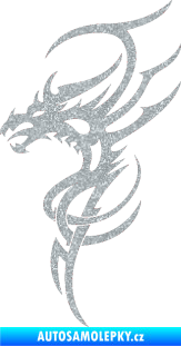Samolepka Dragon 017 levá Ultra Metalic stříbrná metalíza