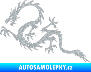 Samolepka Dragon 037 levá Ultra Metalic stříbrná metalíza