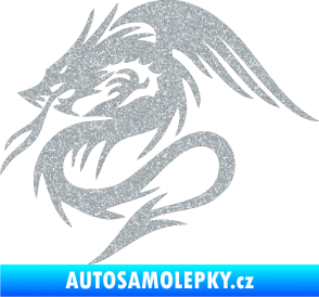 Samolepka Dragon 039 levá Ultra Metalic stříbrná metalíza