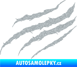 Samolepka Drápanec 001 levá Ultra Metalic stříbrná metalíza