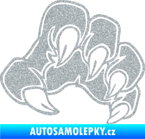 Samolepka Drápy 001 pravá Ultra Metalic stříbrná metalíza