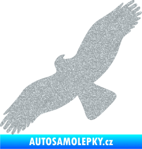 Samolepka Dravec na sklo 001 levá Ultra Metalic stříbrná metalíza
