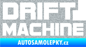 Samolepka Drift Machine nápis Ultra Metalic stříbrná metalíza