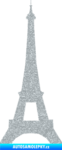 Samolepka Eifelova věž 001 Ultra Metalic stříbrná metalíza