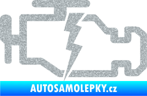 Samolepka Engine fail 002 motor Ultra Metalic stříbrná metalíza