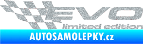 Samolepka Evo limited edition levá Ultra Metalic stříbrná metalíza