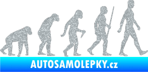 Samolepka Evoluce 001 pravá Ultra Metalic stříbrná metalíza