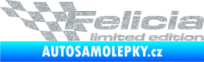 Samolepka Felicia limited edition levá Ultra Metalic stříbrná metalíza