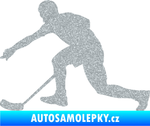 Samolepka Florbal 005 levá Ultra Metalic stříbrná metalíza