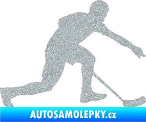 Samolepka Florbal 005 pravá Ultra Metalic stříbrná metalíza