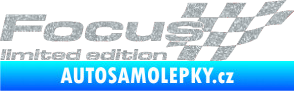 Samolepka Focus limited edition pravá Ultra Metalic stříbrná metalíza