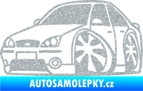 Samolepka Ford Mondeo karikatura levá Ultra Metalic stříbrná metalíza