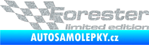 Samolepka Forester limited edition levá Ultra Metalic stříbrná metalíza