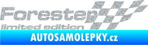 Samolepka Forester limited edition pravá Ultra Metalic stříbrná metalíza