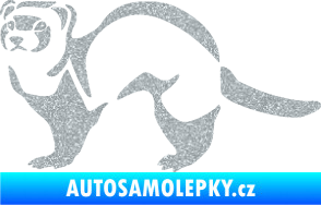 Samolepka Fretka 002 levá Ultra Metalic stříbrná metalíza