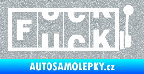 Samolepka Fuck kasino Ultra Metalic stříbrná metalíza