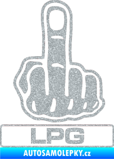 Samolepka Fuck off LPG Ultra Metalic stříbrná metalíza