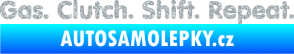 Samolepka Gas Clutch Shift Repeat Ultra Metalic stříbrná metalíza