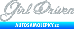 Samolepka Girl driven Ultra Metalic stříbrná metalíza