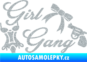 Samolepka Girl gang 001 Ultra Metalic stříbrná metalíza