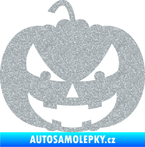 Samolepka Halloween 016 levá dýně Ultra Metalic stříbrná metalíza