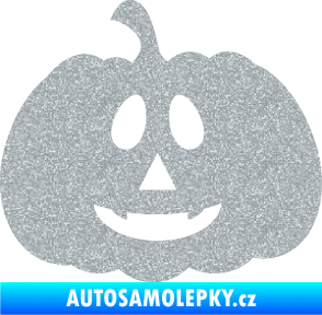 Samolepka Halloween 017 levá dýně Ultra Metalic stříbrná metalíza