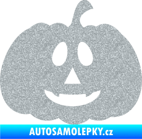 Samolepka Halloween 017 pravá dýně Ultra Metalic stříbrná metalíza