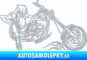 Samolepka Harley 001 pravá Ultra Metalic stříbrná metalíza