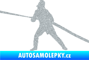 Samolepka Hasič 009 levá Ultra Metalic stříbrná metalíza