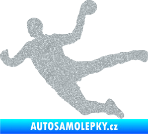 Samolepka Házená 002 levá Ultra Metalic stříbrná metalíza