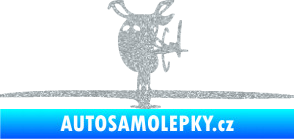 Samolepka Helikoptéra model 001 levá Ultra Metalic stříbrná metalíza