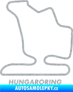 Samolepka Okruh Hungaroring Ultra Metalic stříbrná metalíza