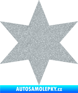 Samolepka Hvězda 002 Ultra Metalic stříbrná metalíza