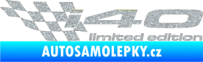 Samolepka i40 limited edition levá Ultra Metalic stříbrná metalíza