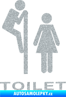 Samolepka Interiér 013 - Toilet Ultra Metalic stříbrná metalíza