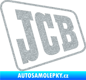 Samolepka JCB - jedna barva Ultra Metalic stříbrná metalíza