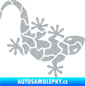 Samolepka Ještěrka 015 pravá Ultra Metalic stříbrná metalíza
