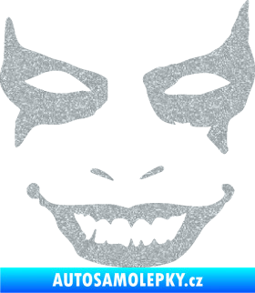 Samolepka Joker 004 tvář pravá Ultra Metalic stříbrná metalíza