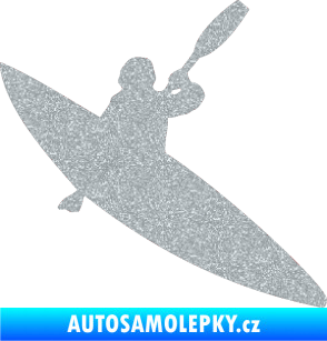 Samolepka Kanoista 001 pravá Ultra Metalic stříbrná metalíza