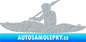 Samolepka Kanoista 003 levá Ultra Metalic stříbrná metalíza