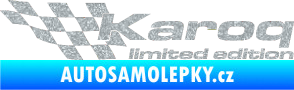 Samolepka Karoq limited edition levá Ultra Metalic stříbrná metalíza