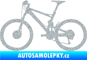 Samolepka Kolo 001 levá - (horské kolo) Ultra Metalic stříbrná metalíza