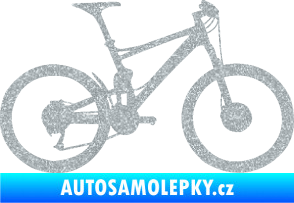 Samolepka Kolo 001 pravá - (horské kolo) Ultra Metalic stříbrná metalíza