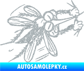 Samolepka Komár 002 pravá Ultra Metalic stříbrná metalíza